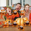 RoundFunny 20 Pcs Halloween Stuffed Animals Bears Bulk 4.5 Inch Mini Plush Bears with Halloween T-Shirt and Jack O Lantern Mini Bear Toys for Kids Halloween Party Favors Trick or Treat Supply