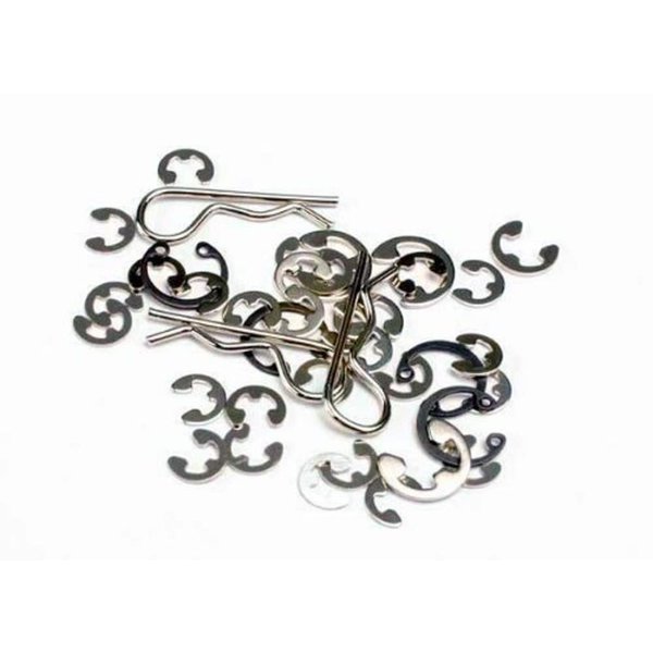 Traxxas 1633 E-Clip, C-Clip, Snap R Ring, 40-Piece, 777-Pack
