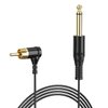 Tattoo Clip Cable, Ancable 6-Feet Gold-plated 90 Degree RCA to 6.35mm Connector Silicone Tattoo Clip Cable Cord Suitable for Tattoo Pen, Rotary Tattoo Machine