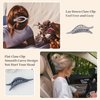 CHANDAT Flat Hair Clips 6 pcs Lay Down Claw Clips French Concord Hair Clips for Thick Hair Alligator Hair Clips for Thin Hair Duck Bill Hair Barrettes Hair Accessories for Women - Grey