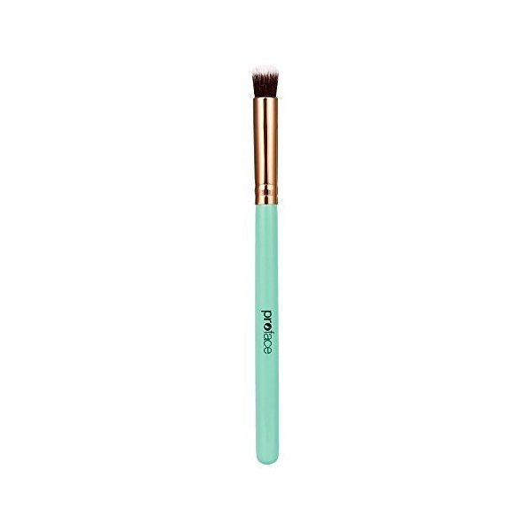 Mini Precision Flat Top Kabuki Brush - Mypreface Rose Golden Synthetic Flat Top Kabuki Makeup Brush Best for Acne and Undereye Blending for Maximum Coverage