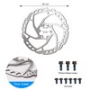 RUJOI Bike Disc Brake Kit, Aluminum Front and Rear Caliper, Full Aluminum Alloy Bicycle Brake Lever, 160mm Rotor, Mechanic Tool-Free Pad Adjuster for Road Bike, Mountain Bike