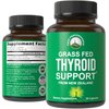 Raw Desiccated Thyroid Supplement. Grass Fed New Zealand Beef Neck & Thyroid Gland Capsules for Women and Men. Ancestral Living Ethically Sourced Bovine Supplements for Energy and Metabolism Support