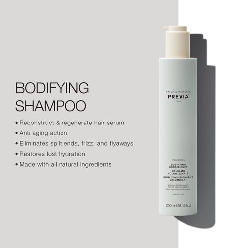 PREVIA Volumising Bodifying Shampoo - Volumizing Shampoo for Fine, Thin Hair (8.45 oz)