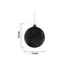 Serene Spaces Living Black Christmas Ornaments 6" Tall and 5" Wide, Pack of 12 Spiked Glitter Christmas Ball Ornament, Perfect for Hanging on Christmas Tree, Indoor and Outdoor Event Party Decoration