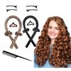 Heatless Hair Satin Curler Set of 2 - Heatless Hair Curlers For Long Hair - Heatless Hair Curler To Sleep In, Perfect Curls, No Damage, No Heat