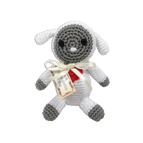 Knit Knacks Organic Cotton Pet, Dog & Cat Toy, Fleece The Lamb