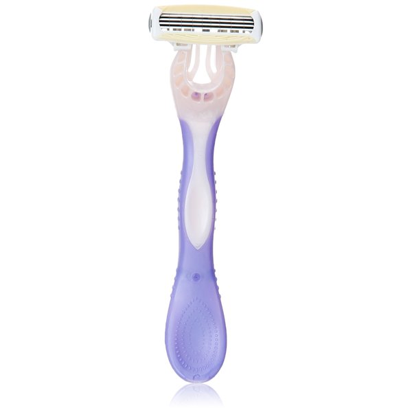 Schick Quattro Womens Disposable Razors for Sensitive Skin, 3 Count, Pack of 2