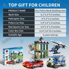 City Police Bank Building Sets, Compatible with Lego Police Bank, Includes Car, Bank, Helicopter, Police Chase Building Blocks Toy Set Gift for Kids 6 Plus Years Old（655 PCS）