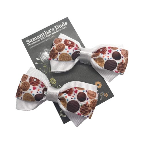 Girl Scout Cookie Girls Hair Bow Set, Little Girl Bows, Pigtail Hair Bows, Toddler Hair Bows,