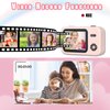 Makolle Kids Camera, Christmas Birthday Gifts for Girls Age 3-8,Video Cameras for Kids 8-12,Childrens Digital Camera for vlogging Portable Kids Selfie Camera with 32GB SD Card Pink