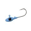 Crappie Pro Mo' Glo Glow-in-The-Dark Jig Heads for Soft Plastic Crappie Fishing Baits, Accessories for Freshwater Fishing, Pack of 10, Blue Glo, 1/8 oz
