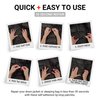 Pro-Fix Down Jacket Repair Patches Easy to Use, Pre-Cut, Self-Adhesive, Waterproof, Tear-Resistant Rip-Stop Nylon Fabric Patches for Jackets & Patches for Clothing, Down Jacket Patches - Black