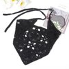 DRESHOW Floral Crochet Hair Bandana 2 PCS Tie Knotted Headscarf Vintage Headband Knitted Head Kerchief for Women & Girls