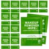 100 Count Makeup Remover Wipes Bulk Individually Wrapped, Travel Towelette Makeup Remover Individual Gentle Cleansing for Face Mascara Lipstick Remove Makeup