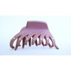 Mauve lavender hair claw clip with crystals for fine thin hair (Crystal choice: With crystals)