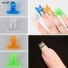 KADS Nail Extension Clips 5pcs C Curve Pinching Clips Multi-functional Clamp 4 Colors Acrylic Nails Pinchers Professional Nail Extension Tool (Clear)