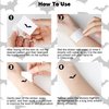 Bat Temporary Tattoos, Pack of 10 Halloween Bat Temporary Tattoos, Bat Face Tattoo Stickers Decals, 210x96mm Bat Stickers for Face, Halloween Face Tattoos for Costume Makeup and Parties
