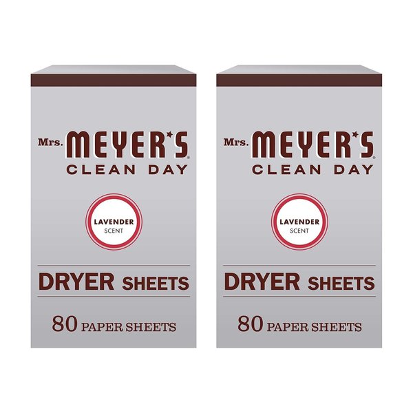 Mrs. Meyer's Clean Day Dryer Sheets (Lavender, 2 Pack, 160 Count)