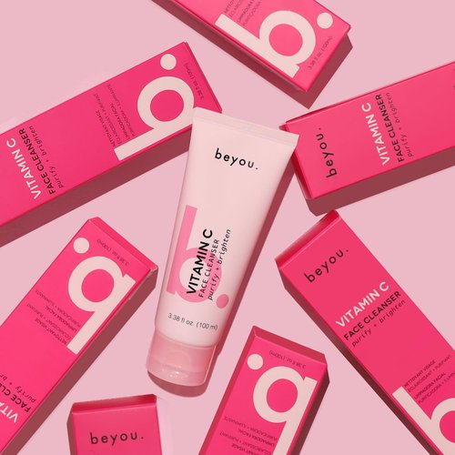 Beyou. Vitamin C Face Cleanser + Hydrate, Purify and Brighten + Sensitive Skin Friendly - 3.38 fl oz