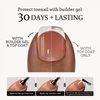 btartboxnails XCOATTIPS Toe Nail Tips - Fit for Big & Long Toenail French Tip Press On Toenails, Brown Soft Gel Toe Press On Nails, 150pcs Soak Off Fake Toe Nails Extensions