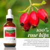 powbab 100% Rosehip Oil - Organic, Cold Pressed from Premium Rosa Rubiginosa Rosehip Seed. Face and Body Oil for Skin, Hair, Nail Repair. Raw Pure Vitamin E Oil for Scars. Wild, Fair Trade - 2 oz.