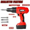 Toy Drill - Toy Choi's Electric Kid Drill Set Pretend Play Drill Toy, Kids Creativity Drill Screw Set, Construction Kids Tool Set Outdoor Preschool Gardening Lawn Toy Gift for Boy and Girl(Red)