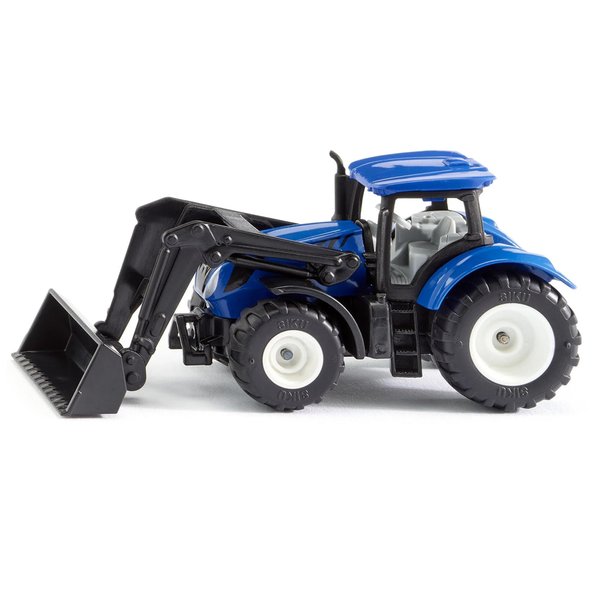 New Holland T7.315 Tractor with Front Loader Blue and Black Diecast Model by Siku 1396