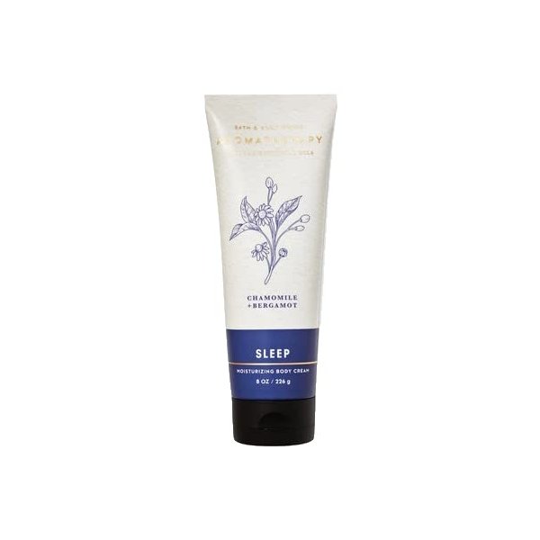 Bath and Body Works Body Care Aromatherapy Moisturizing Body Cream w/Essential Oils - 8 oz Many Scents (SLEEP - Chamomile + Bergamot)