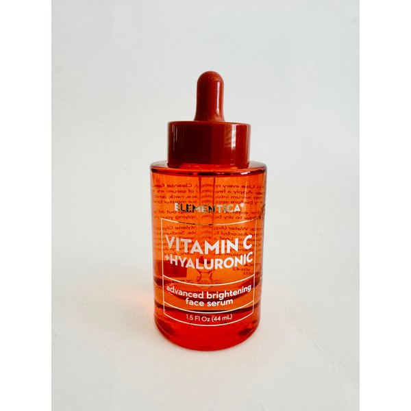 ELEMENTICA Vitamin C + Hyaluronic Advanced Face serum, 1.5 FlOz. No Box