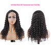 BLY Highlight Human Hair Lace Front Wigs Deep Wave #4/27 Ombre Colored Glueless Wigs Pre Plucked 30 Inch 4x4 Transparent Curly Water Wave Lace Wig Honey Blonde Real Human Hair 180% Density