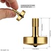 DjuiinoStar Premium Brass Spinning Top: Lengthened Stem, Easy to Twirl for Kids and Adults, High Performance (5-8 Minutes), CNC Machined, Great Time Killer, EDC Fidget Toy DST-805