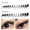 COZBIRD 3d W Lash Extensions W shape Eyelashes Premade Fans Volume Faux Mink Matte Black Fluffy yy Lash 12 Rows (0.07mm D Curl 8-15mm Mix)