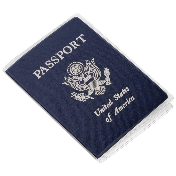 5 Pack Passport Cover Protector Case Clear Plastic Vinyl ID Card Holder
