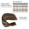 Tape in Hair Extensions Omber Brown with Blonde Highlight 24 Inch Tape in Extensions Human Hair Silky Straight Hair Extensions 20pcs 50g/Pack Brazilian Double Sided Tape in Extensions