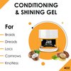 Jam Dip n Grip Hair Care Conditioning & Shining Gel Extreme Hold, High Shine, Tames Frizz Hair Gel With Argan and Coconut Oil Hair Gel For All Hair Types 4oz (Pack of 3)