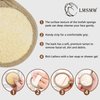 Face Exfoliating Loofah Scrubber Exfoliator Pads - Natural Luffa Facial Sponges Brush for Cleansing Exfoliation, Manual Face Cleanser Pad for Scrub Clean Facial Skin for Men Women Bath Shower, 6 Pack