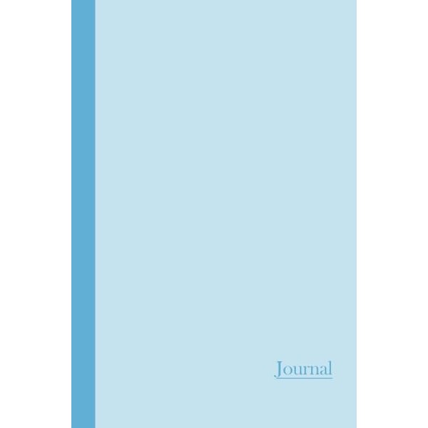 Journal: Two Tone Light Blue 6x9 - DOT JOURNAL - Journal with dot grid paper - dotted pages with light grey dots