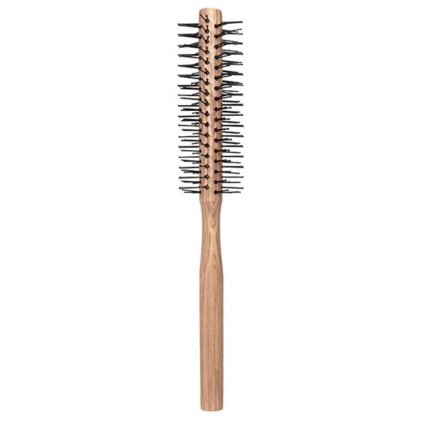 FOMIYES Round Hair Brush Wooden Comb Mini Quiff Roller for Women Men Thin Hair Bangs Beard Styling Lifting Curling Hairstyling Tool