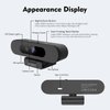 TOALLIN 4K AI Webcam with WDR, Auto Light Correction, AI Tracking with Auto-Framing, Auto-Focus, 5X Adjustable Digital Zoom, Built-in Dual Noise-Canceling Mics, 92° FOV Webcam for Online Video Calls