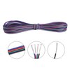 C-able 100ft(30.5m) 22 AWG 4Pin RGB Wire Extension Cable with Spool, Led Lights Wires Strip Extend Wire for 5050 3528, with 8PCS RGB Led Strip Connectors