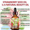 Botanical Beauty STRAWBERRY SEED OIL 100% Pure Natural Moisturizer. Cold Pressed Carrier oil. 1 Fl.oz.- 30 ml. For Face, Skin, Hair, Lip, Nails. Rich in Omega-3, Vitamin C, Vitamin E