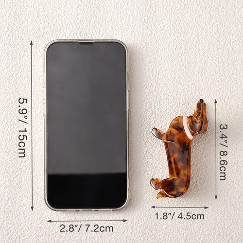 Noverlife Hair Clip, Dachshund Dog - Small Hair Claw, Cellulose Acetate Hair Clip, Non-Slip Hair Catch Barrette, for Women's Straight or Curly Hair