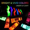 GARYOB Glow in Dark Face Body Paint UV Blacklight Neon Fluorescent 0.34oz Set of 6 Tubes