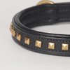 X-Small Leather Studded Padded Phantom Dog Collar; Fits 10" - 12" Neck Size