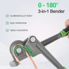 Super Stars 1/4", 5/16", 3/8" (6/8/10) Tubing Bender 3-in-1 Pipe Bender 180° HVAC Copper Aluminum Tubes Bending Tool for Air Conditioning Refrigeration Repair