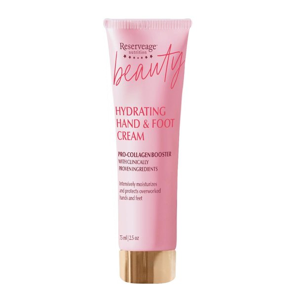 Reserveage Beauty, Hydrating Hand & Foot Cream with Pro-Collagen Booster and Micro-Encapsulated Copper Peptides, Moisturizes, Rehydrates and Protects with Measurable Results, 2.5 oz