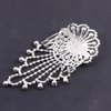 Fashion Trendy Crystal Designer Hair Comb for Women / (Silver-101)
