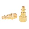 SUNGATOR Air Coupler and Plug Kit, Quick Connector Air Fittings, 1/4 Inch NPT Industrial Brass Air Hose Fitting (8-Piece)
