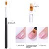 WOKOTO 4 Pcs Ombre Nail Brush For Gel Nails Gradient Nail Sponges Silicone Nail Brushes For Ombre Nail Art Brushes For Acrylic Application Nails Art Tools For French Tip Nail Art Ombre Brushes